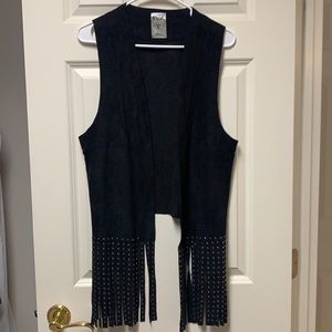 Women’s Studded Fringe Vest